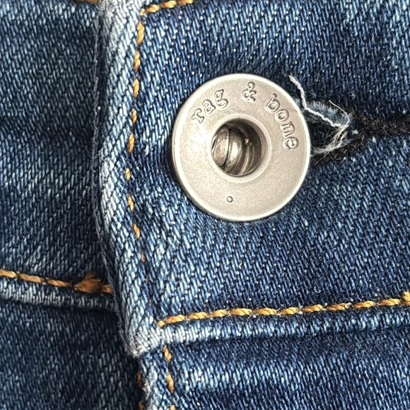 rag & bone Casey Hi-Rise ankle flare color Jinx stretch denim jeans women’s 31 - Picture 6 of 11